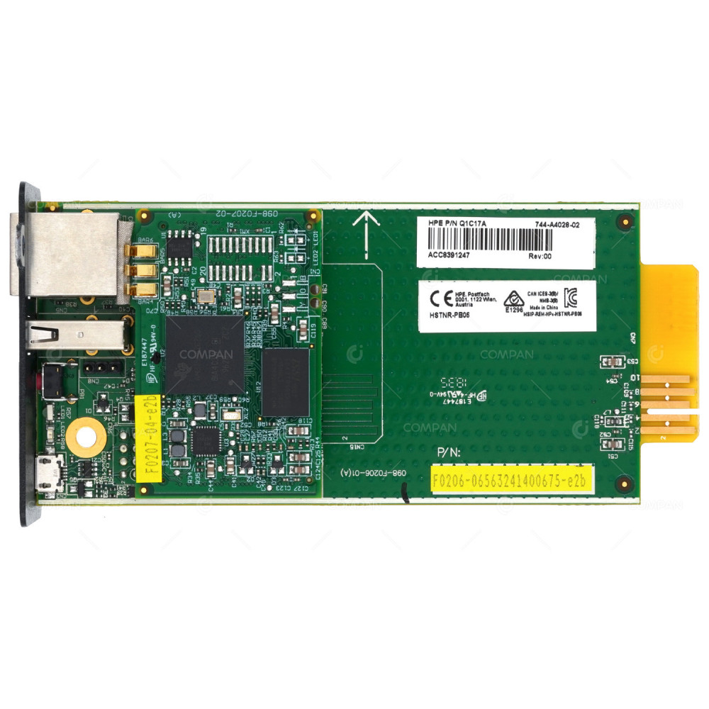 Q1C17A HPE SINGLE PHASE 1GB UPS WITH NETWORK MANAGEMENT MODULE 744-A4028-02